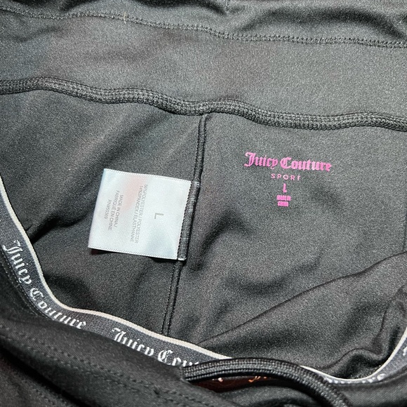 Juicy Couture Sport Black Track Pants capris - Picture 2 of 2